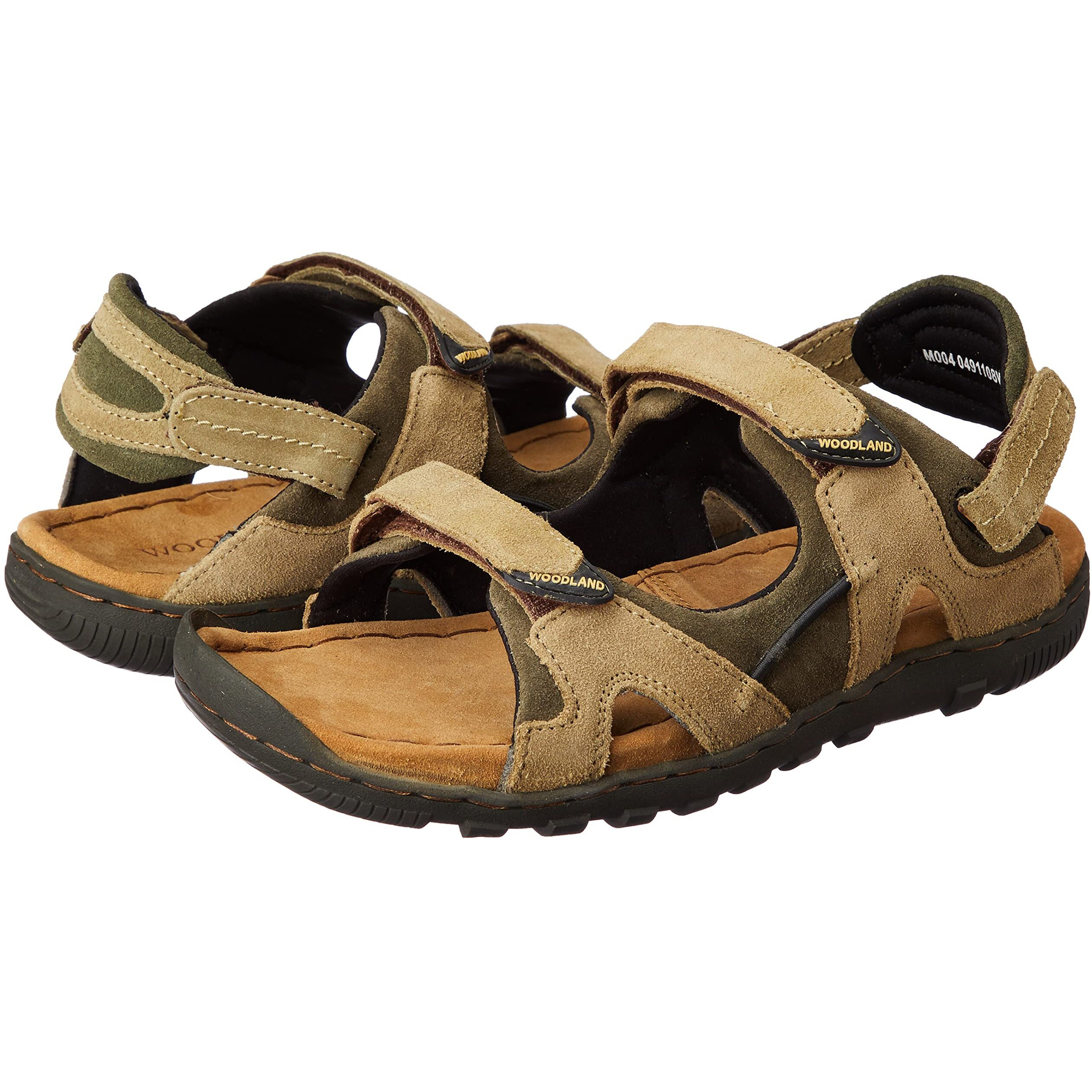Woodland mens GD 0491108NW Khaki Sandal - 8 UK (42 EU)(GD 0491108NW)