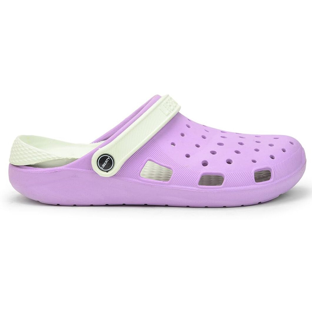 Liberty A-HA LPMXT-801 Slingback Casual Slip-On Clogs for Women with EVA Sole | Breathable & Lightweight | Soft & Comfortable Footbed | Stylish Home Footwear (Purple - 38 EU)