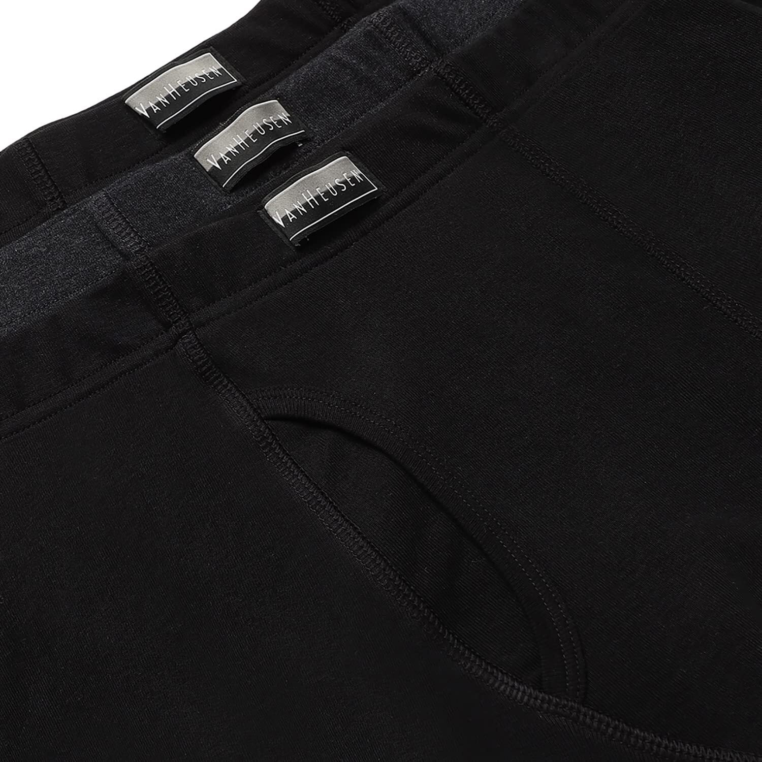Van Heusen Men Boxer Briefs - 100% Combed Cotton - Pack of 3 - Anti Bacterial, Colour Fresh, Moisture Wicking_10031_Anthramel, Pureblack, Purebla_M