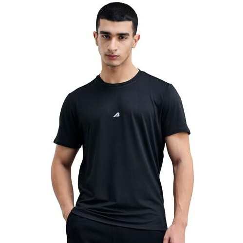 Boldfit Men's Regular Fit T-Shirt (BFTBM3005SBlackL_Black L)