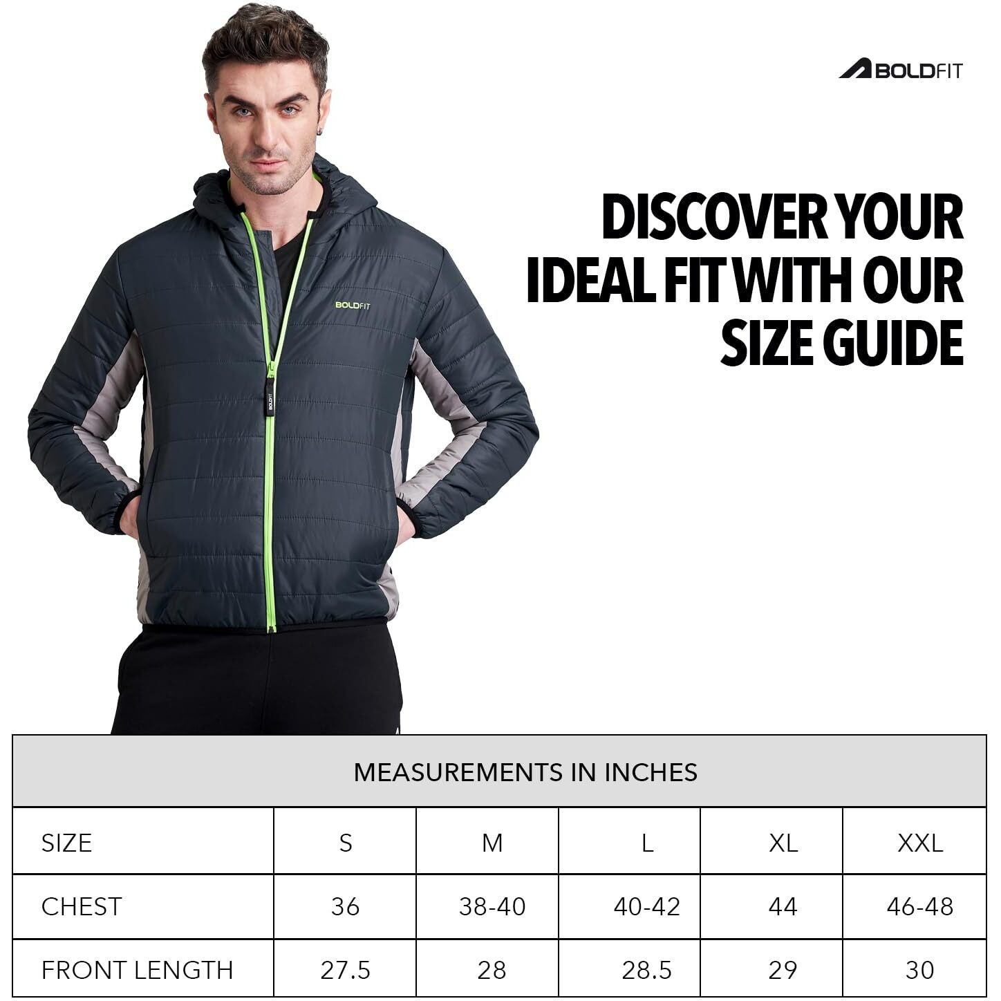 Boldfit Men's Polyester Standard Length Bomber JacketXL-501B (BomberJacketXL-501B_Navy_XL)