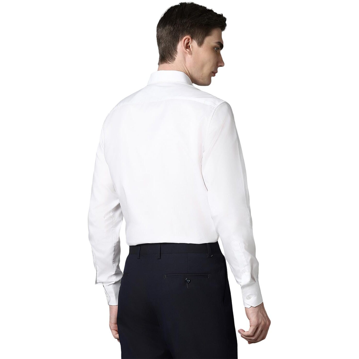 Louis Philippe Men's Classic Fit Shirt (LPSFMCLPG89904_White