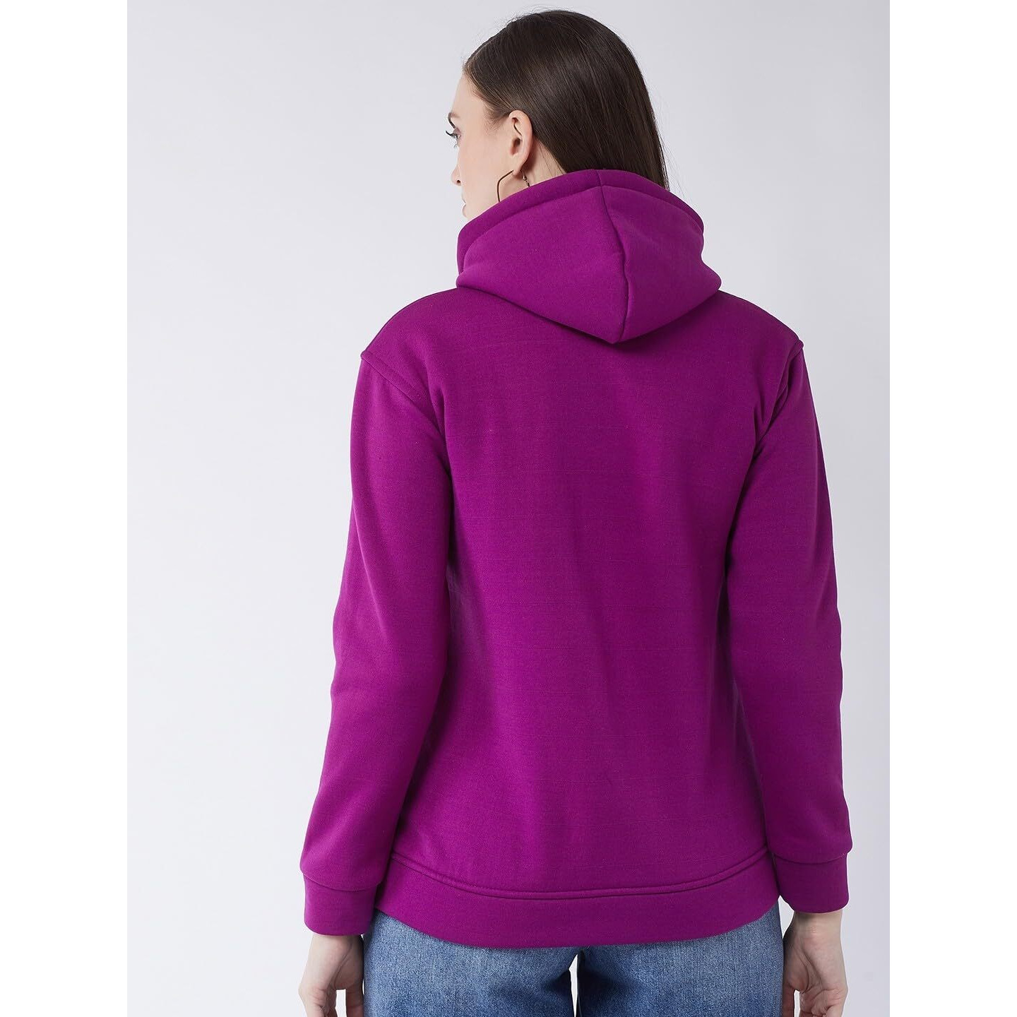 PIVL Women Solid Jacket For Winter-PURPLE-2XL