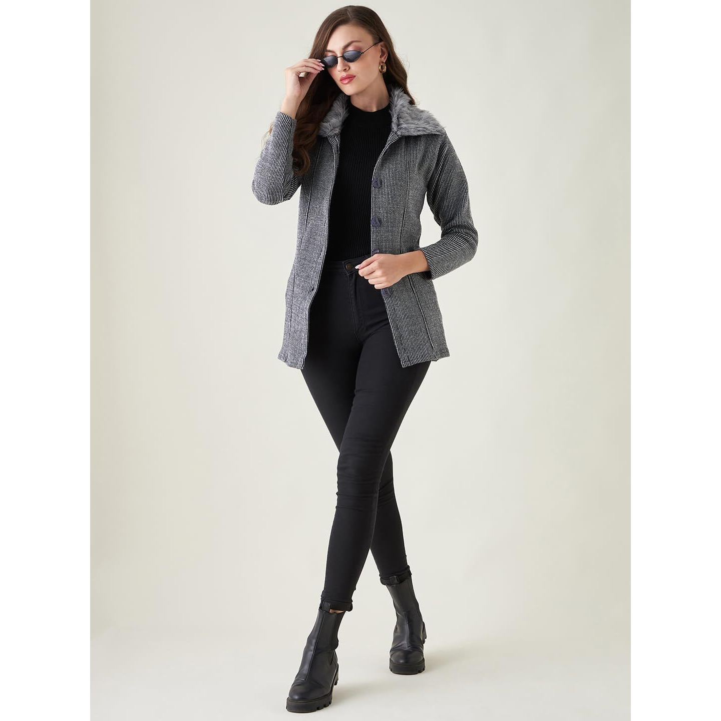 PIVL Women Grey Sweater for Winter||Winterwear||