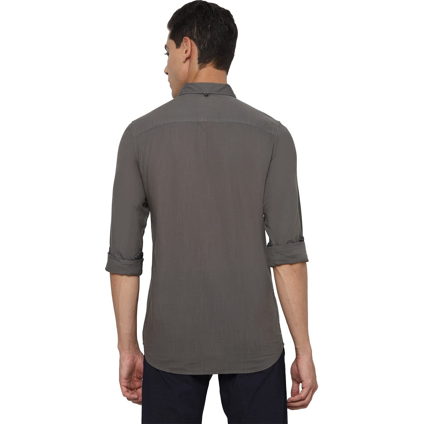 Allen Solly Men's Slim Fit Shirt (ASSFWMOFB12720_Grey_42)