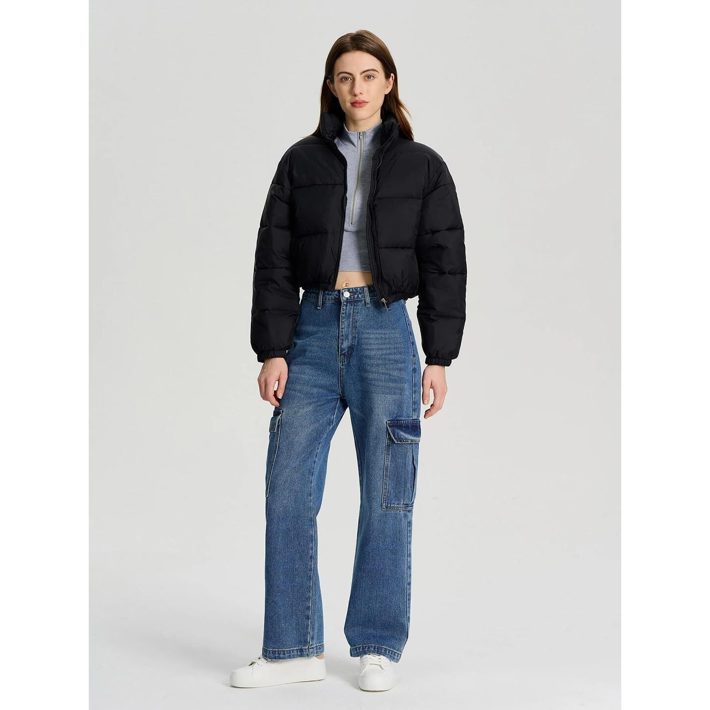 KOTTY Women Full Sleeve Solid Puffer Jacket