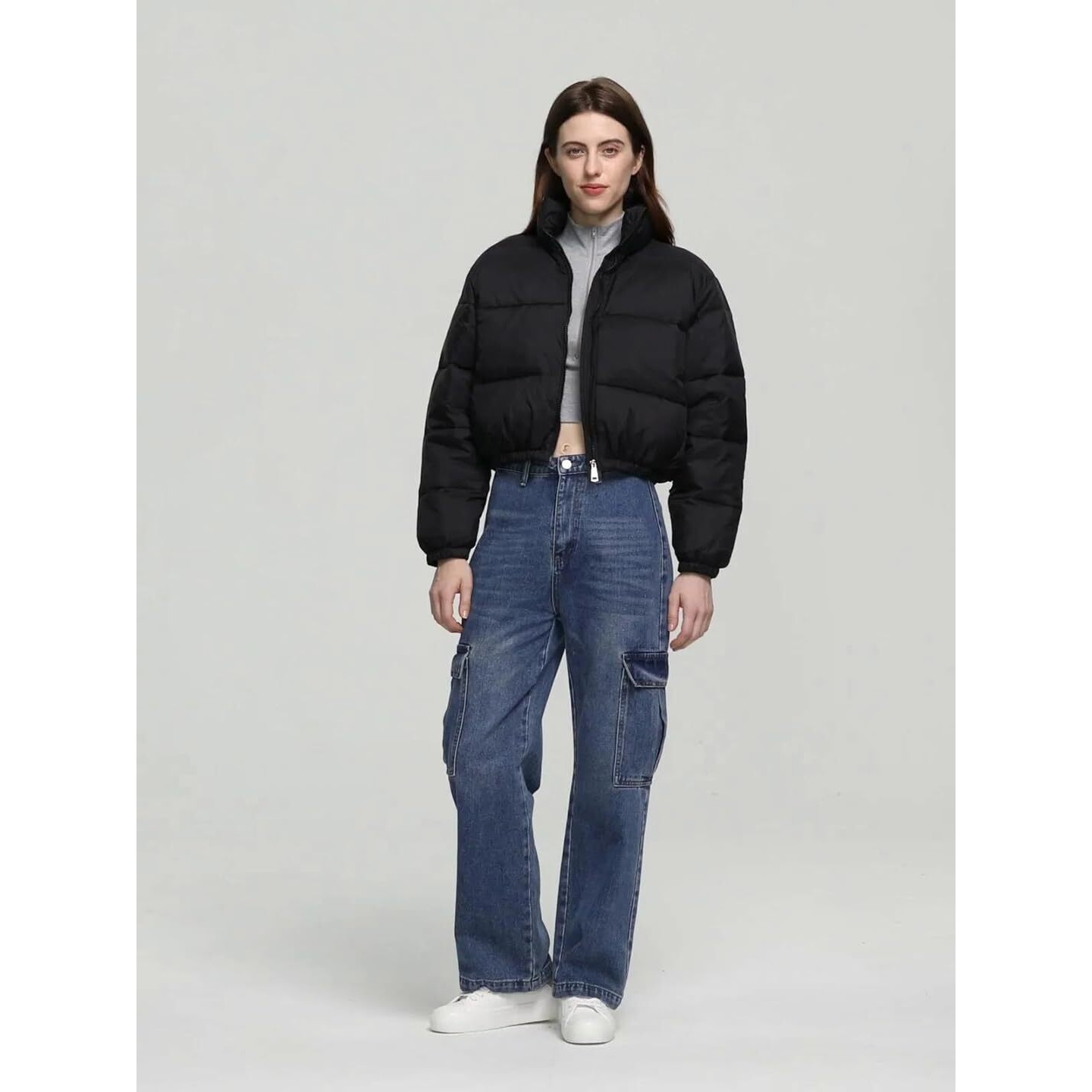 KOTTY Women Full Sleeve Solid Puffer Jacket