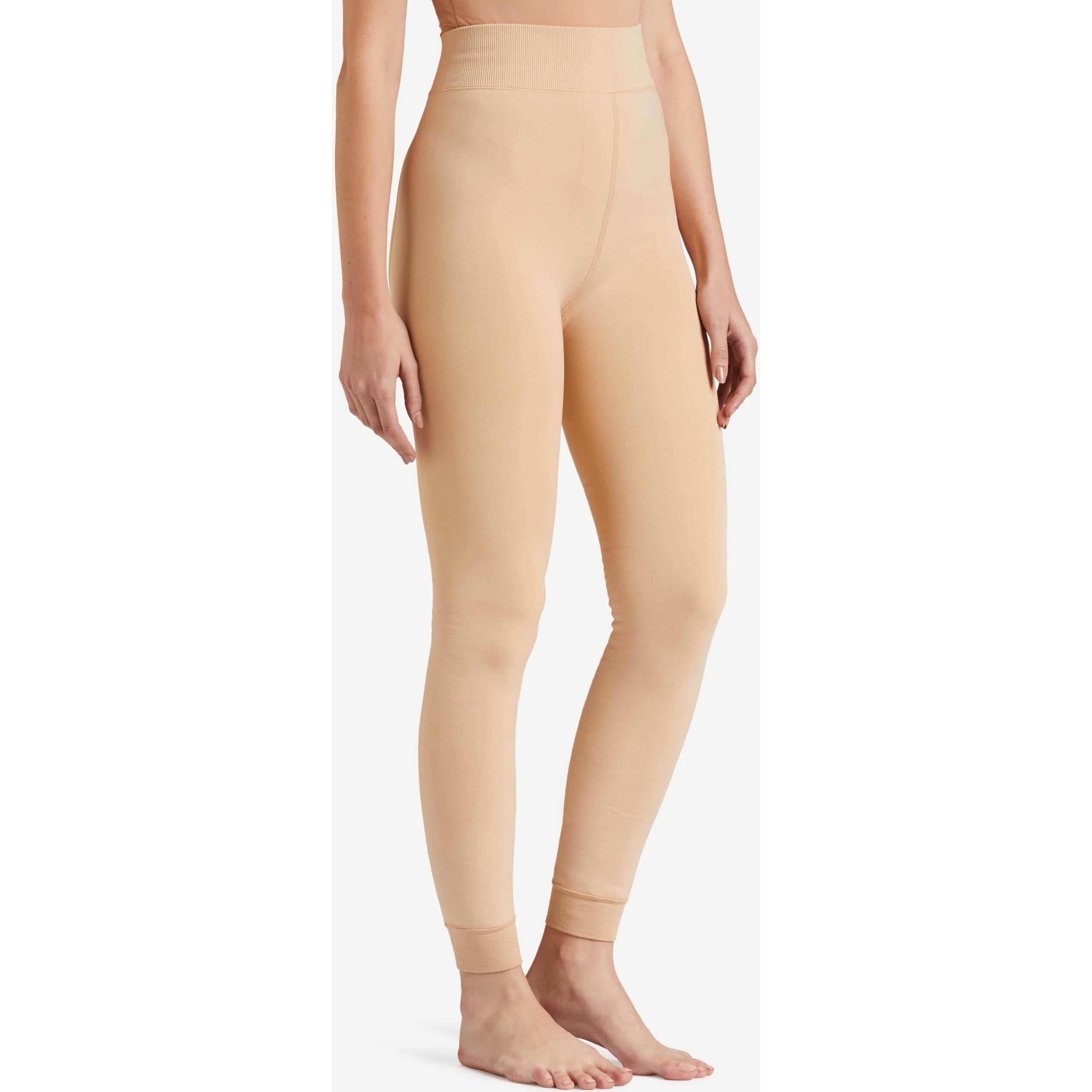 Amazon Brand - Symbol Women's Stretchable Fleece Lined Thermal Leggings (28 to 34 Size)_AW23-WWBTM-007_Skin_XS