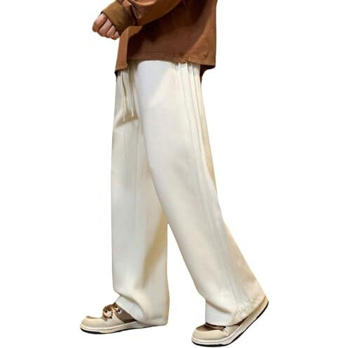 GRECIILOOKS Regular Trouser Baggy Loose Fit | Cargo for Men Stylish Track Pant (GL-TP-1048_White_M)