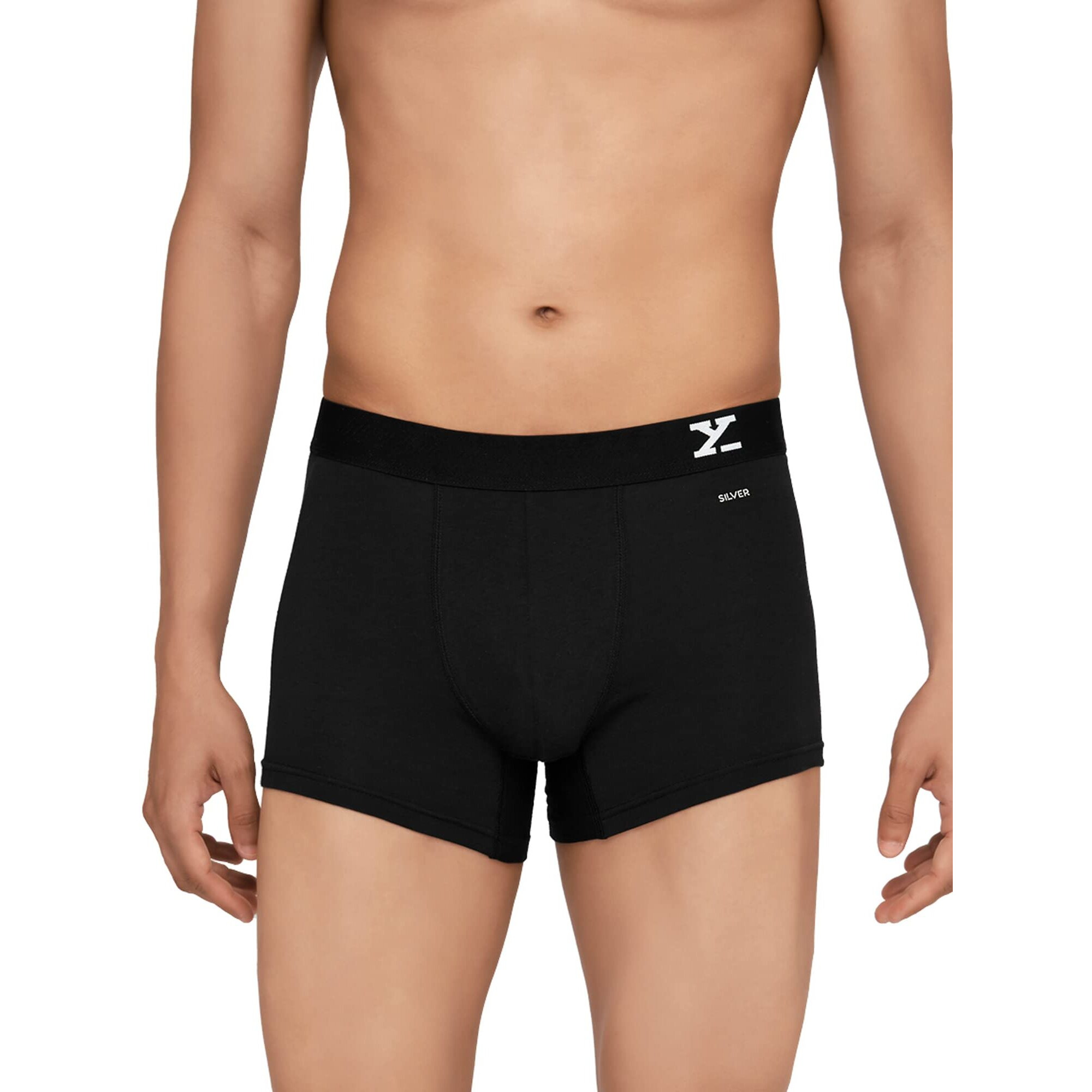 XYXX Cotton Regular Solid (Pack of 2) (Aero Trunks for Men Combo Black Iris_XL)
