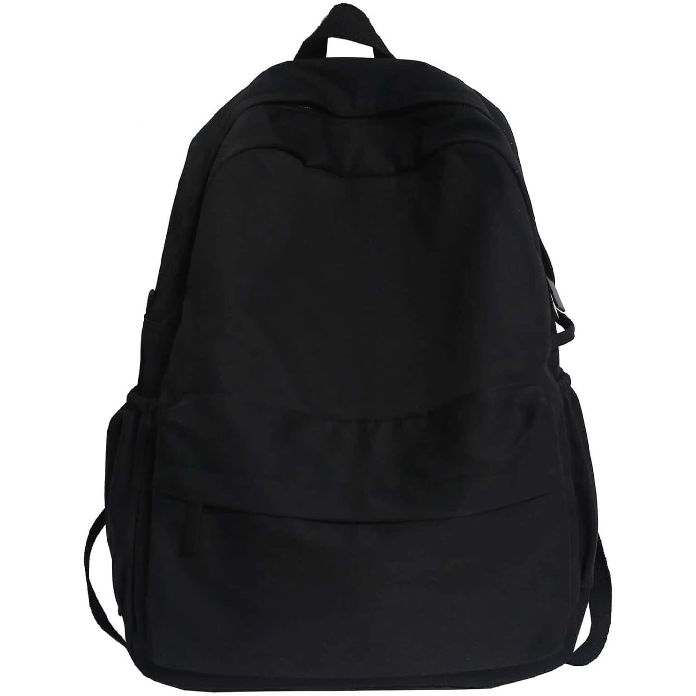 Glowic Unisex's Backpack Collage Women Black Bags for School (WBAG-94) Medium