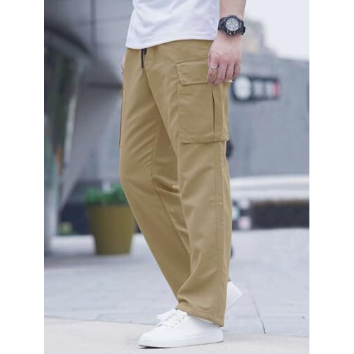 Lymio Men Cargo || Men Cargo Pants || Men Cargo Pants Cotton || Cargos for Men (Cargo-01-04) (2XL, Khakhi)