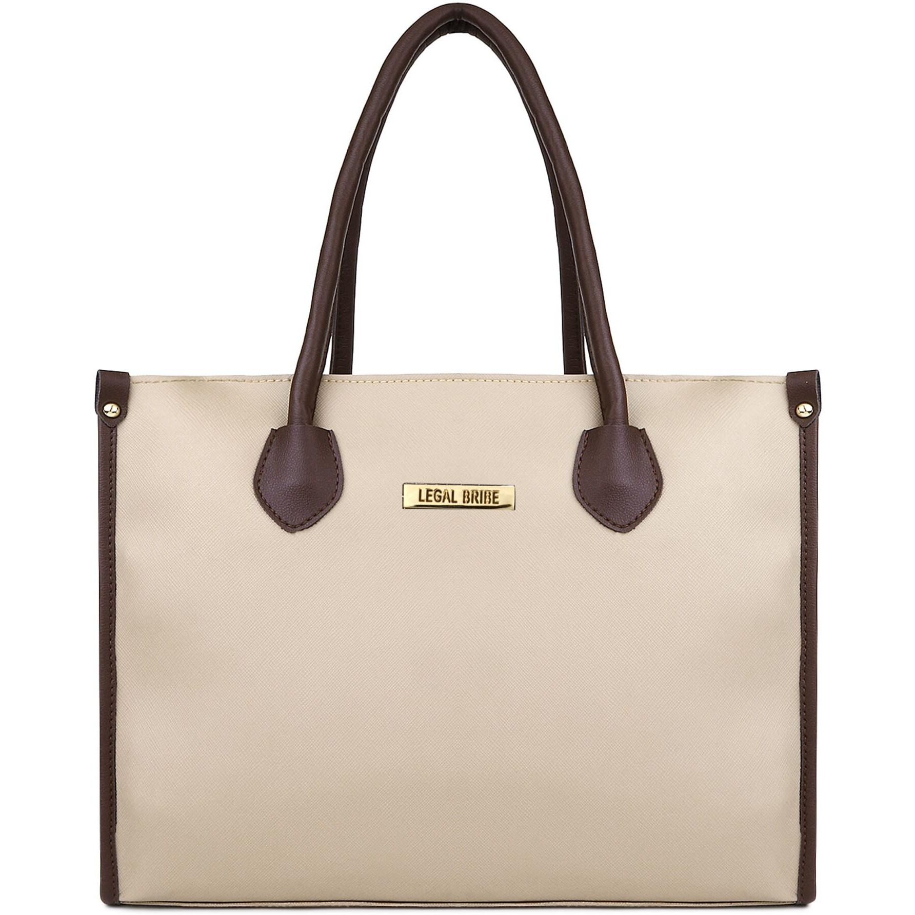 LEGAL BRIBE Women's Textured Western Tote Bag Combo Of 4 (Beige)