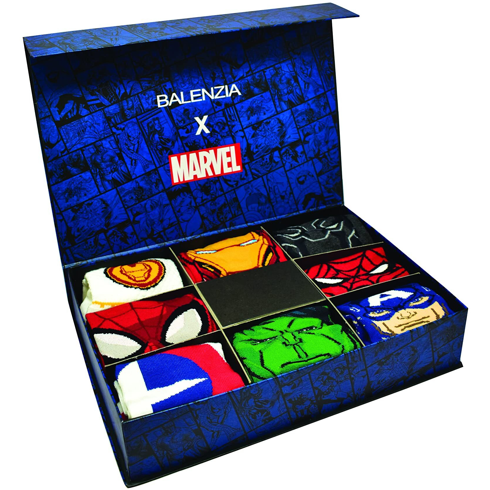 BALENZIA Men's Marvel Calf/Crew Length Cotton Socks|Men's Socks Combo Pack of 8
