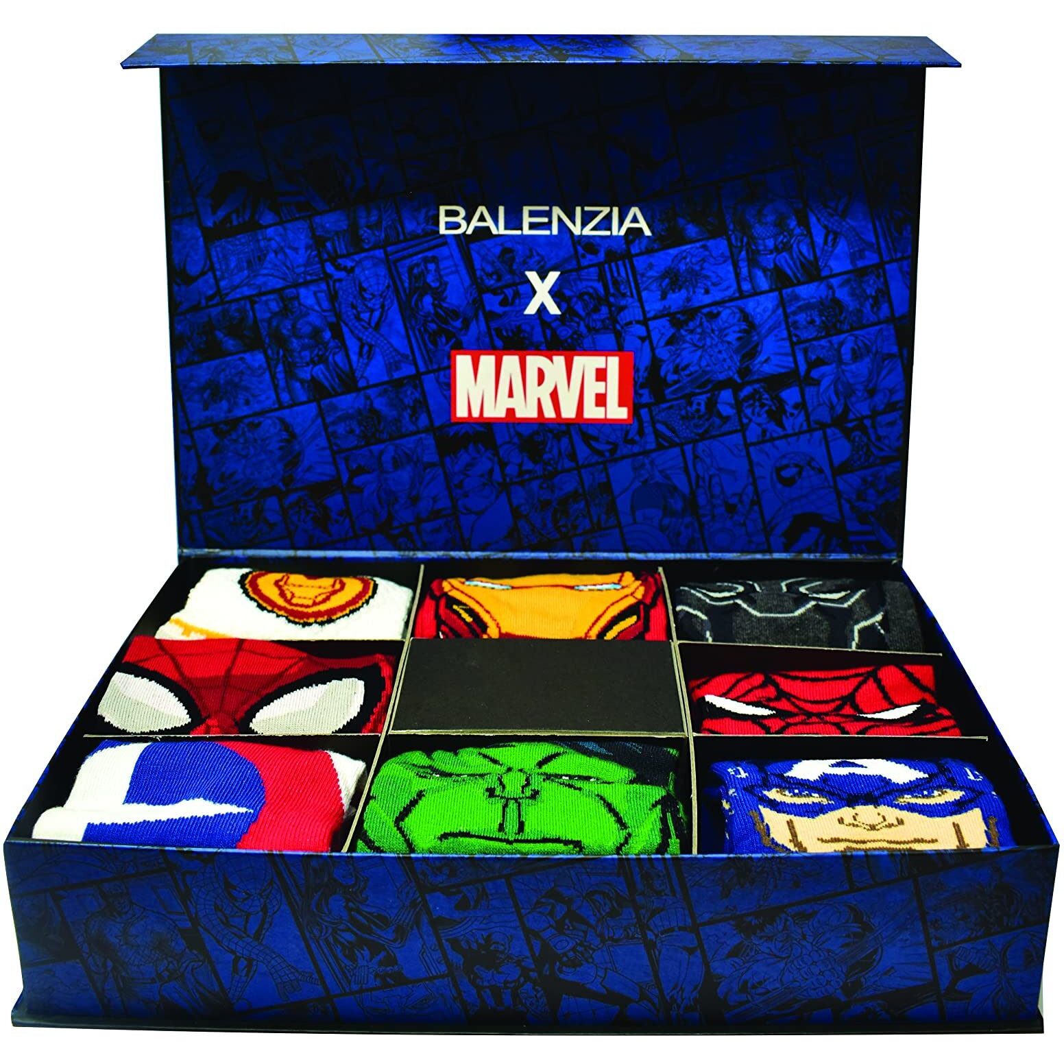 BALENZIA Men's Marvel Calf/Crew Length Cotton Socks|Men's Socks Combo Pack of 8