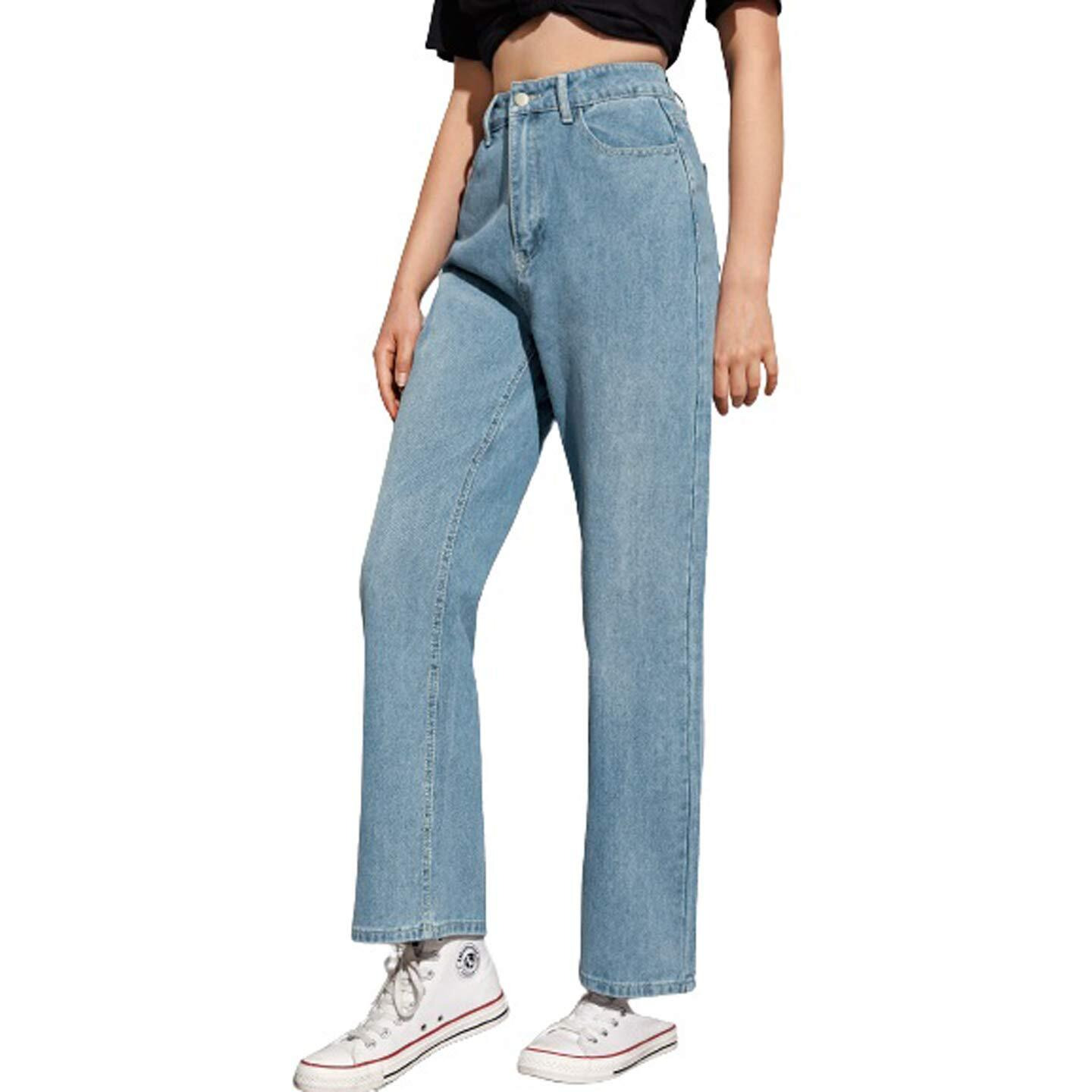 KOTTY Womens High Rise Cotton Lycra Jeans(Ice Light Blue,28)