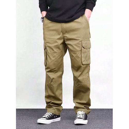 Lymio Men Cargo || Men Cargo Pants || Men Cargo Pants Cotton || Cargos for Men (Cargo-46-49) (in, Alpha, L, Khakhi)