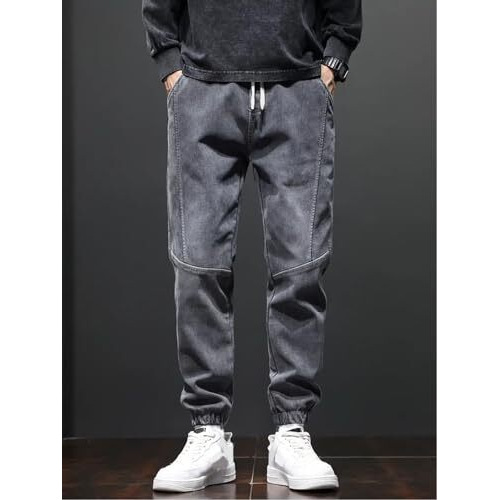 Lymio Men Jeans || Jeans for Men || Jogger Jeans (Jeans-11-12) (34, Black)
