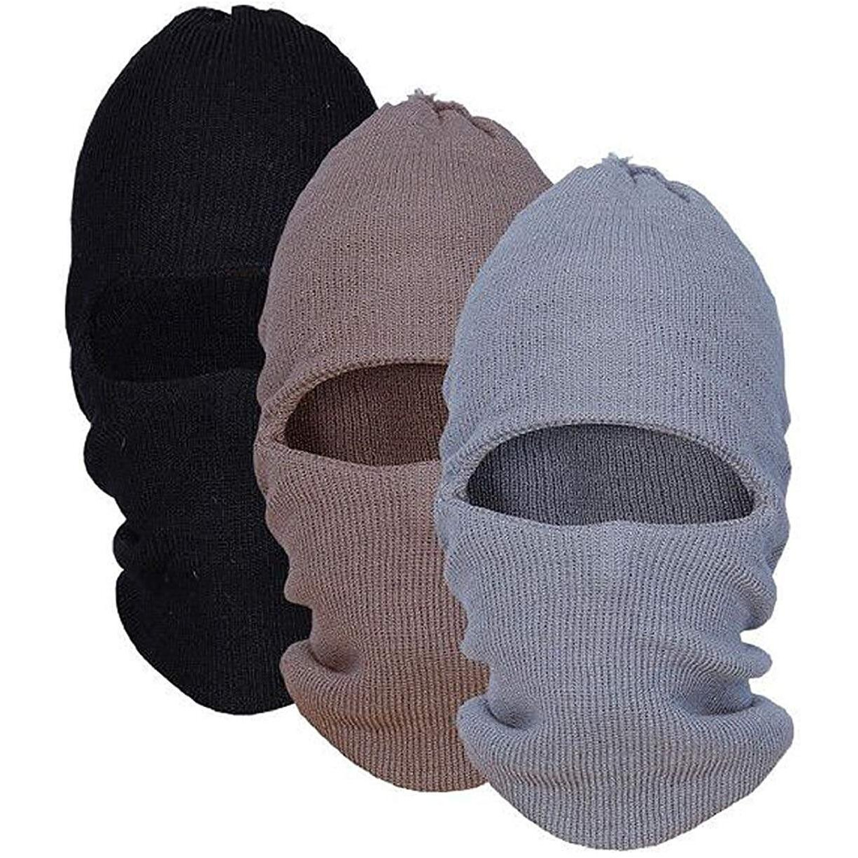 digital shopee Men's Acrylic Monkey Cap Pack of 3_Multicolor, Free Size