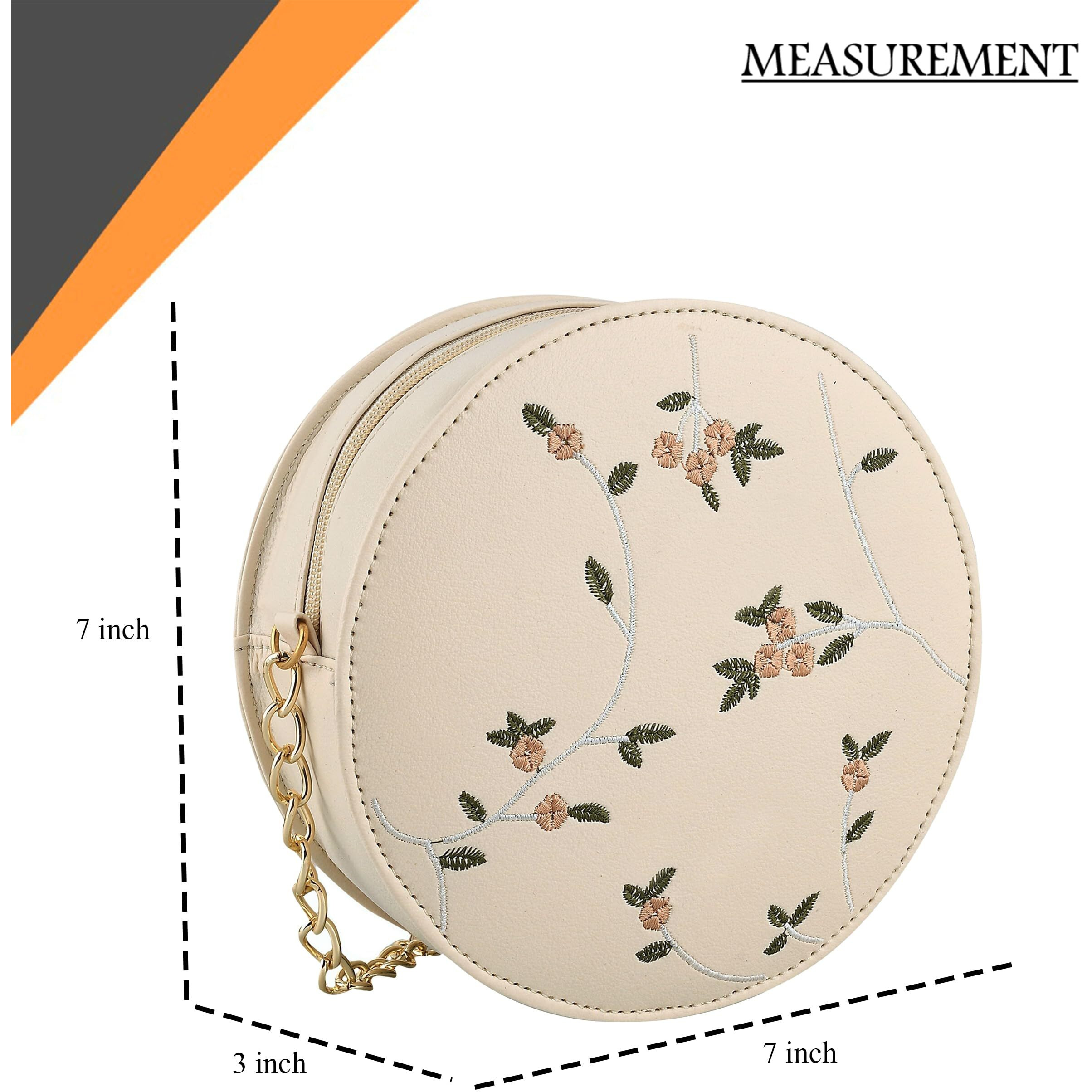 ADISA Women's Sling Bag (Off White)