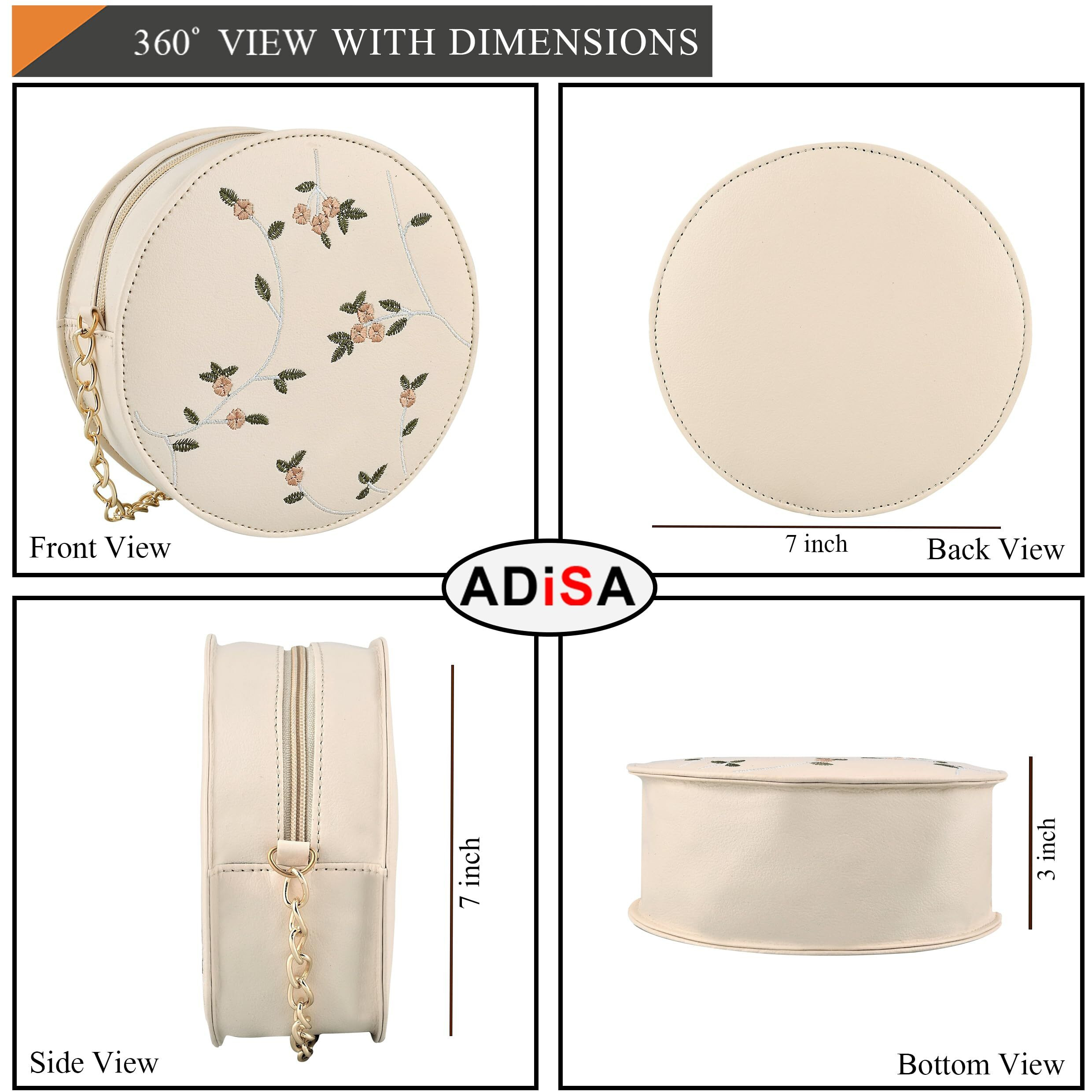 ADISA Women's Sling Bag (Off White)