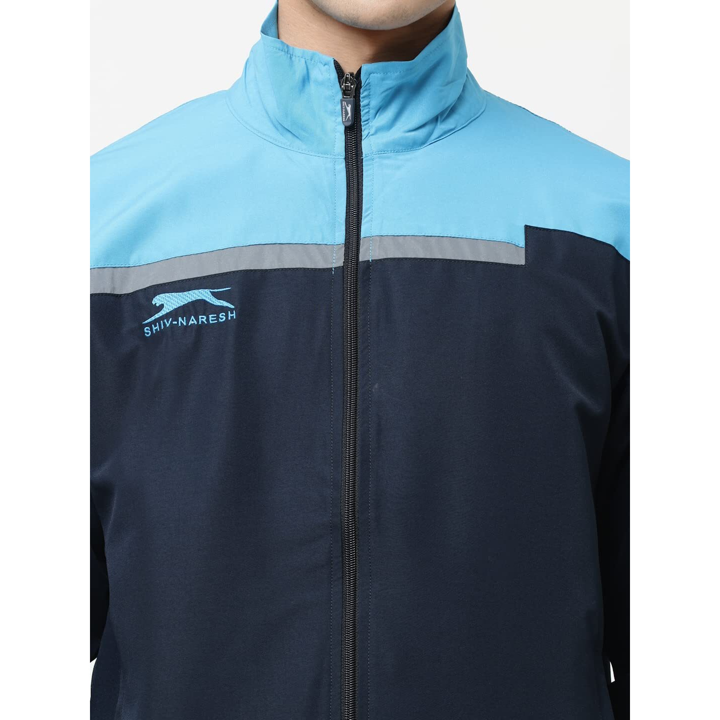 Shiv Naresh Track Suit for Men | Regular Fit | Sports Wear | Moisture Wicking | Navy/Cyan | Style no. 421B