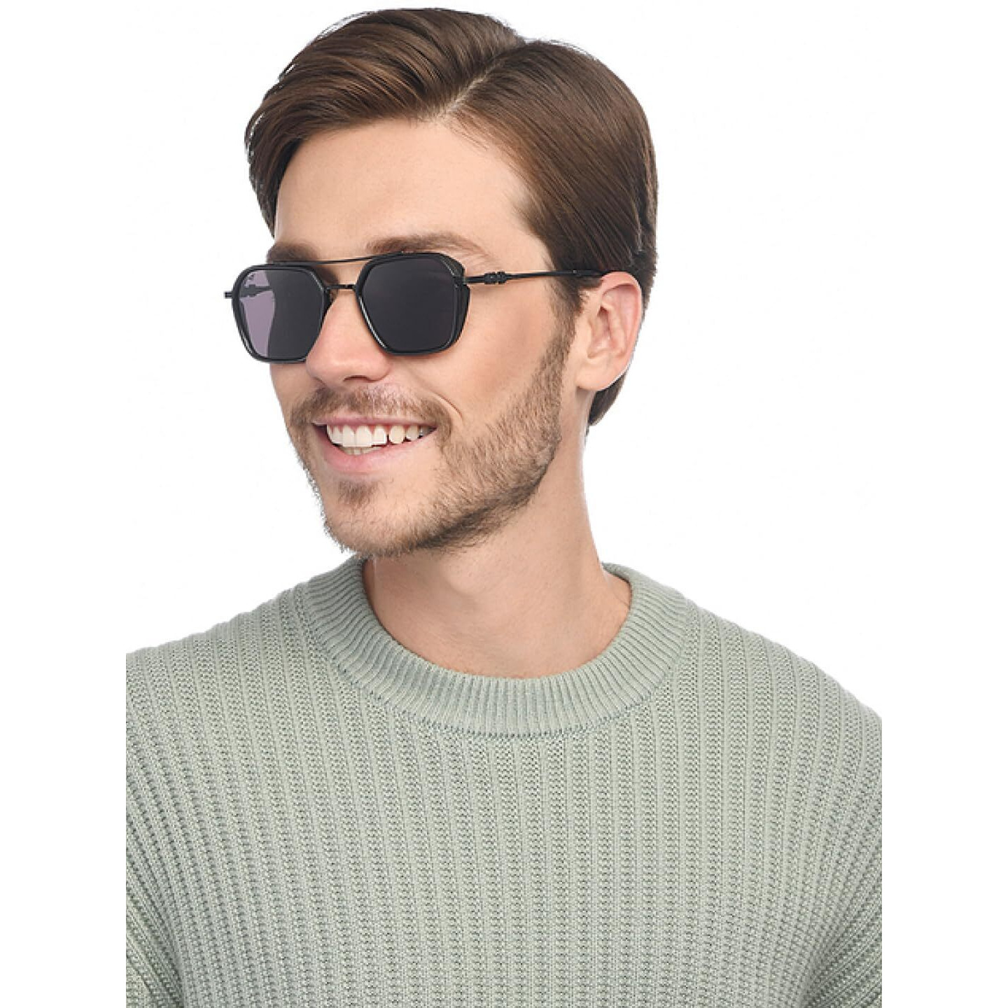 VINCENT CHASE EYEWEAR By Lenskart|Black Grey Full Rim Geometric|Fashion Essentials|Branded Latest And Stylish Sunglasses Hexagonal| 100% Uv Protected|Men & Women|Large|Vc S15801
