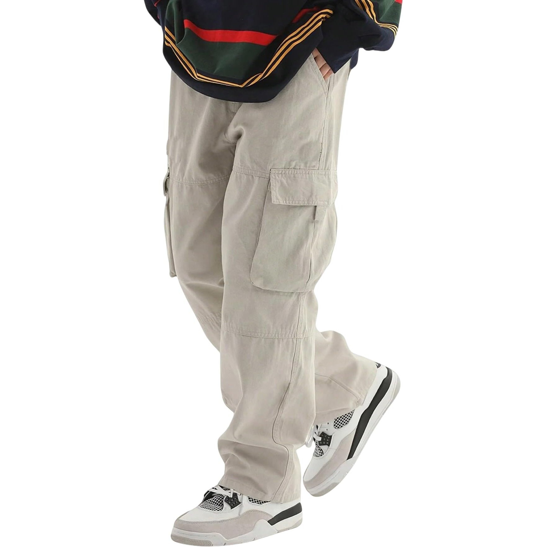 Lymio Men Cargo || Men Cargo Pants || Men Cargo Pants Cotton || Cargos for Men (Cargo-50-53) (in, Alpha, 2XL, Apricot)