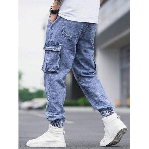 Lymio Men Jeans || Jeans for Men || Cargo Jeans (09-10) (32, Blue)