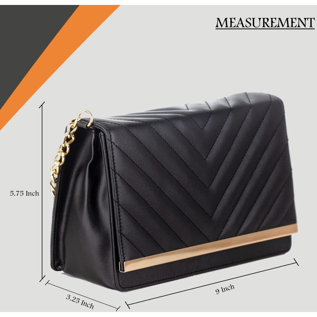 ADISA Women's Sling Bag (Black)