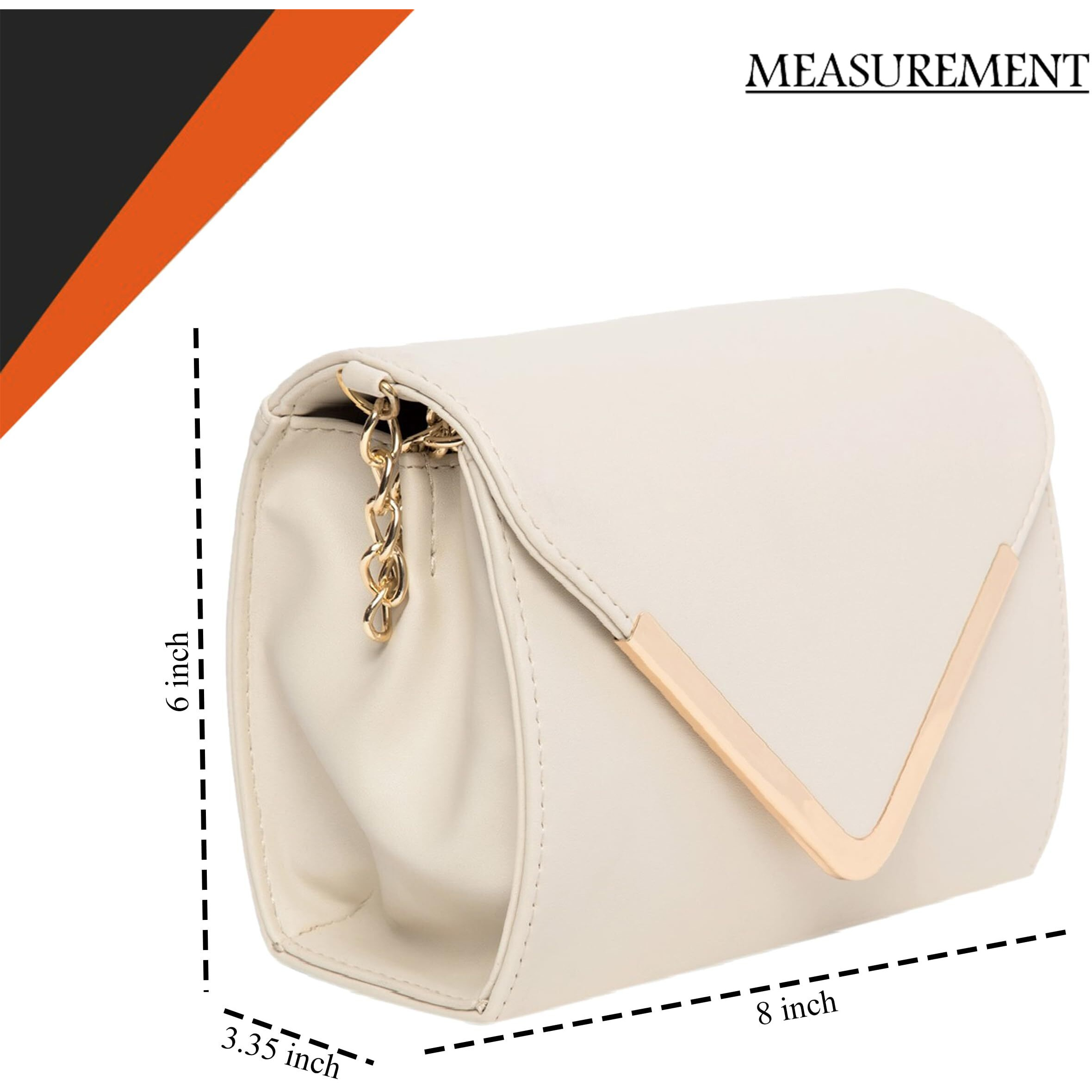 ADISA Women's Sling Bag (Off White)