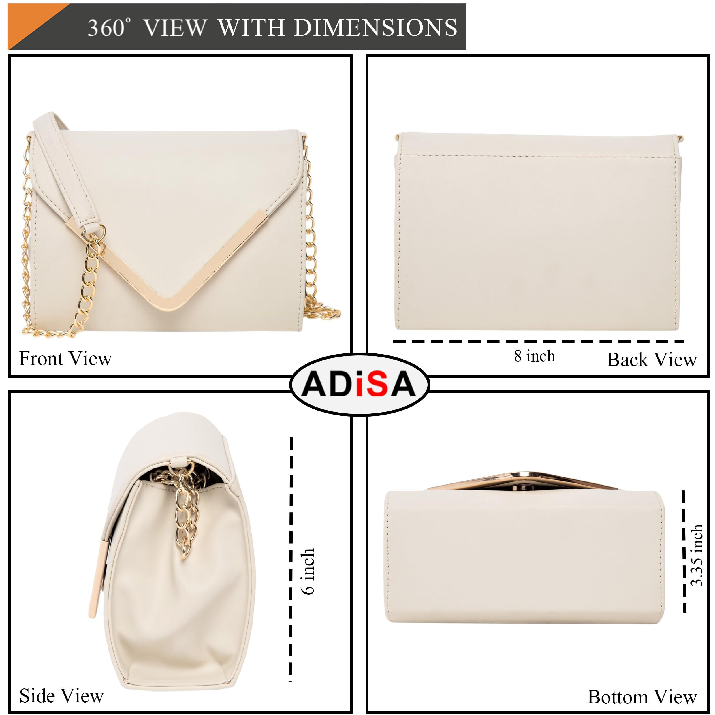 ADISA Women's Sling Bag (Off White)
