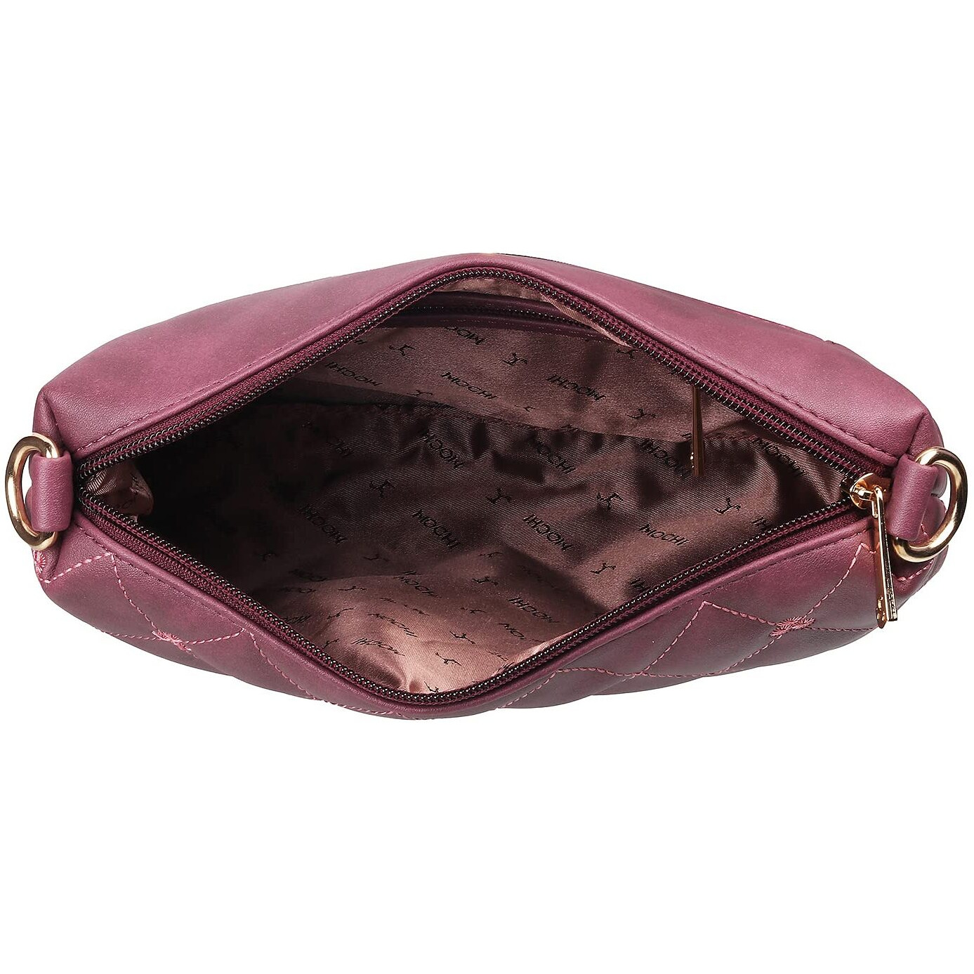 Mochi Women Purple Zip Top Sling Bag (66-7354)
