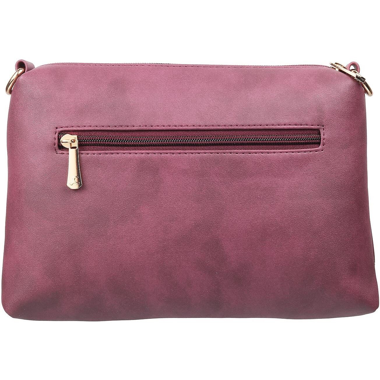 Mochi Women Purple Zip Top Sling Bag (66-7354)