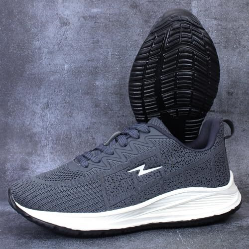 ATHCO Men's Koach Grey Running Shoes_08 UK (ATHST-46)