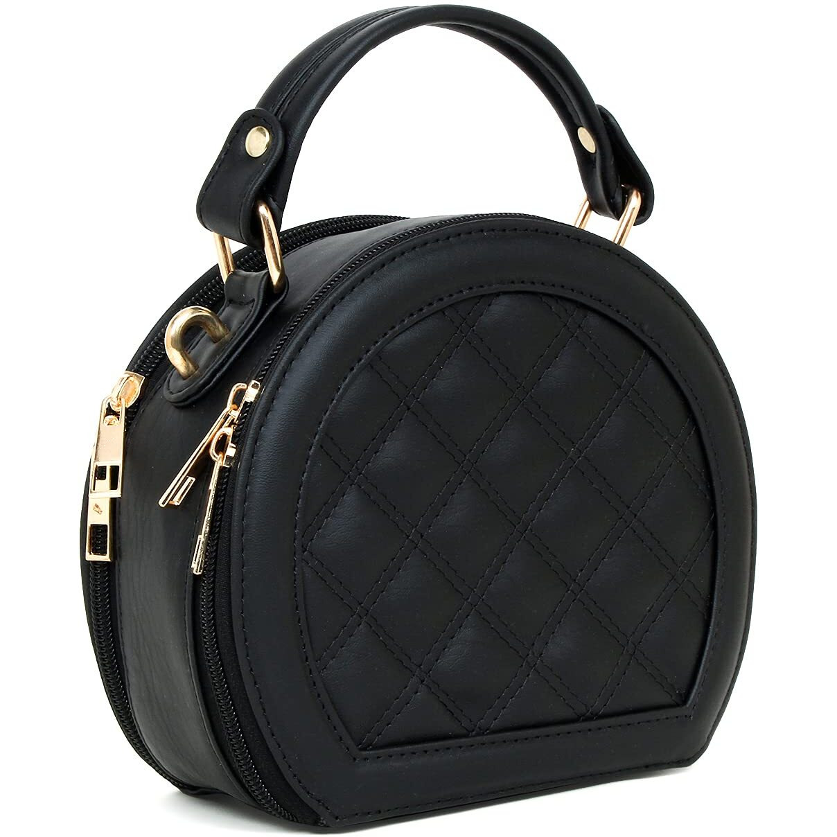 LEGAL BRIBE Women's Checkered Sling Bag (Black)