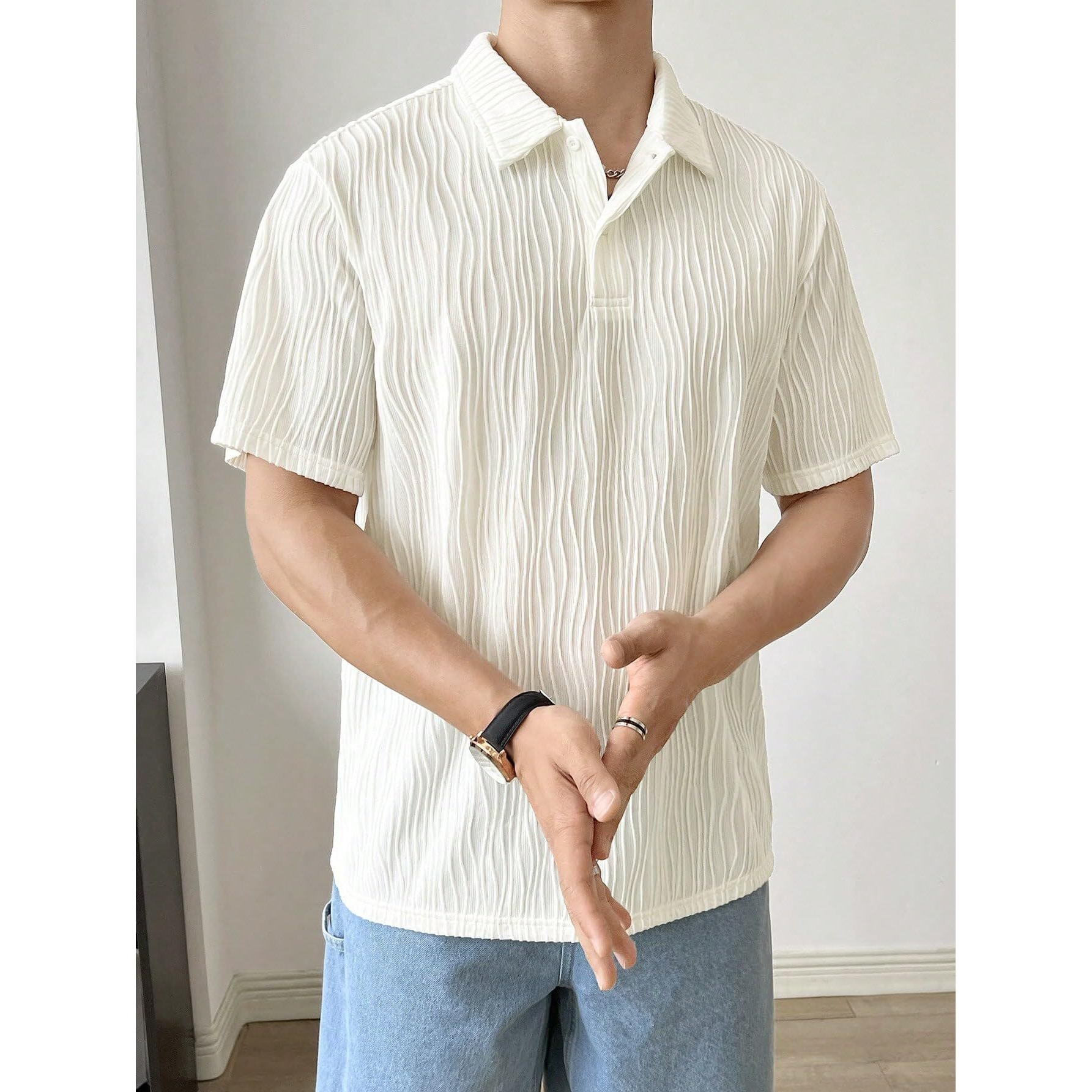 Leriya Fashion t Shirt for Men| White t Shirt for Men| Black Drop Shoulder t-Shirt for Men (Medium, White)