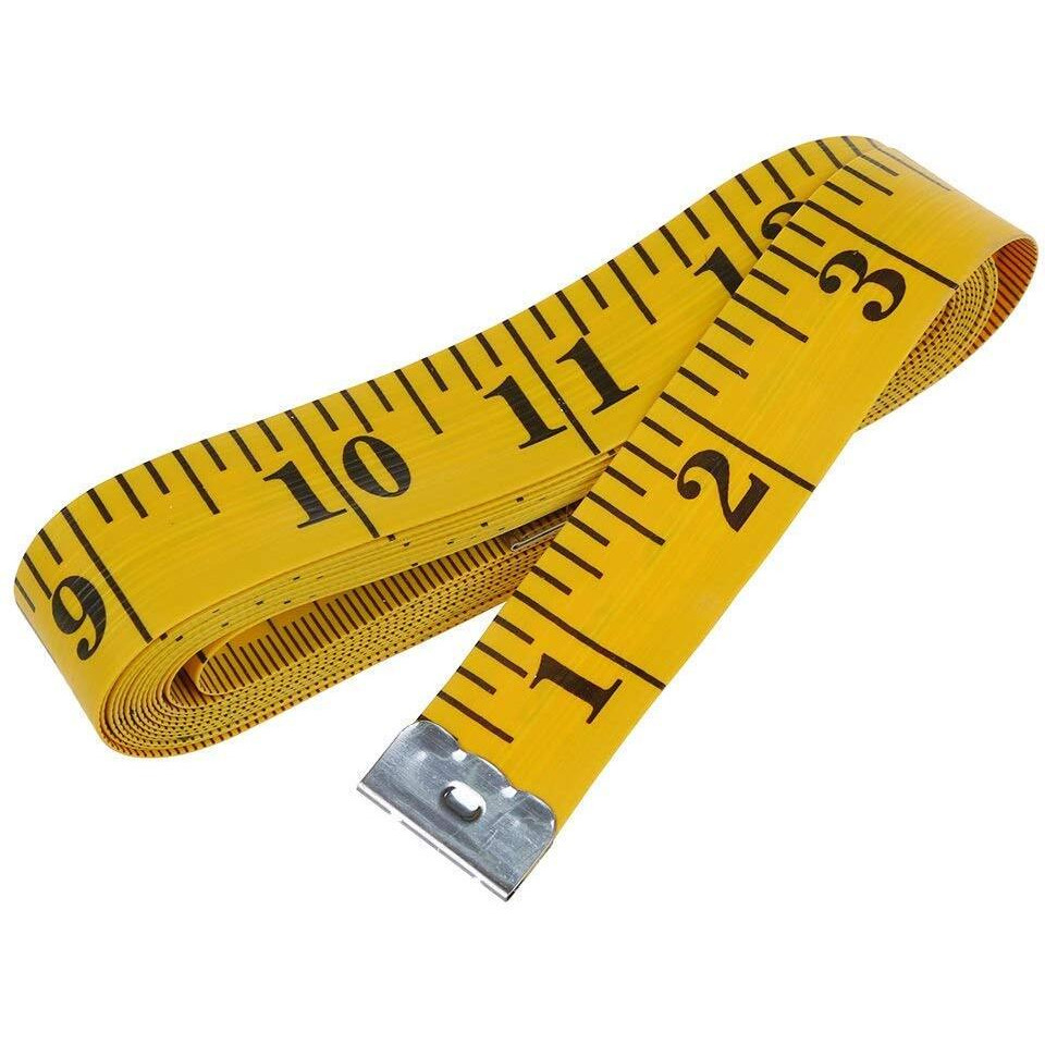 Eclet Durable Soft Sewing Tailor Tape Body Measuring Dress-Making Measure Ruler, 1.50 Meter, 150 cm, Multicolour(I)
