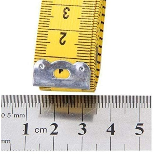 Eclet Durable Soft Sewing Tailor Tape Body Measuring Dress-Making Measure Ruler, 1.50 Meter, 150 cm, Multicolour(I)