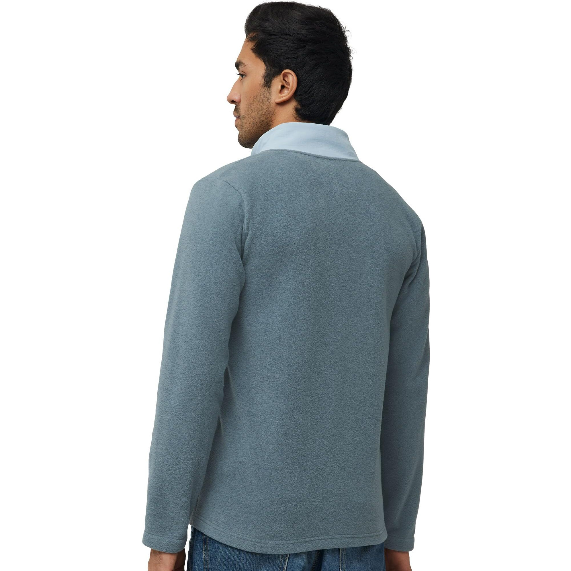 XYXX Men Cotton Rich Jackets, Regular Fit, Solid, Pack of 1, MB12JK05L, Storm Blue, L