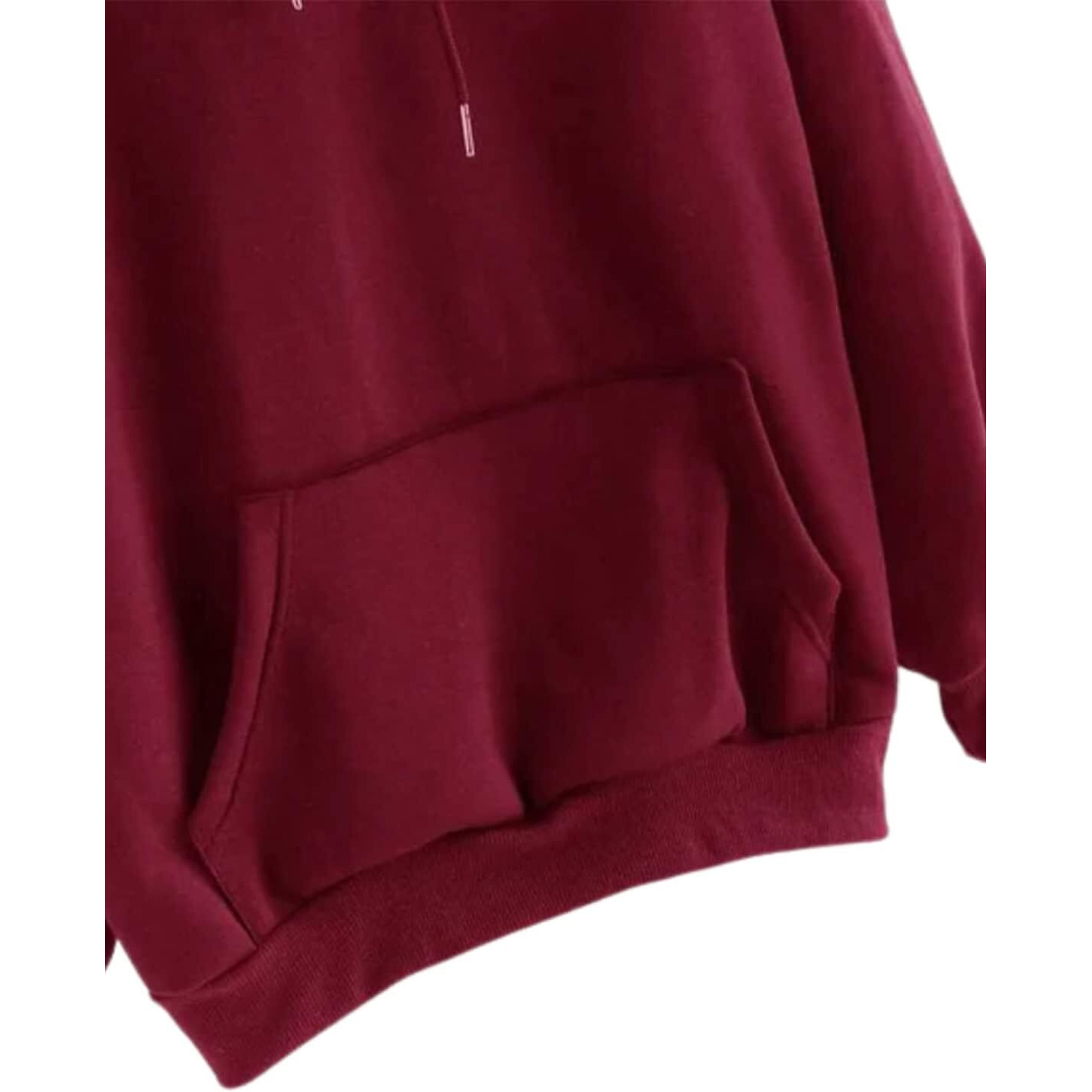 JUNEBERRY Women Sweatshirt with Hoodies, Cotton Blend Full Sleeves Jumper Women Winter Wear, Round Neck Regular Fit Long Sleeve Womens Sweatshirt, Winter Wear for Women (XL) Maroon