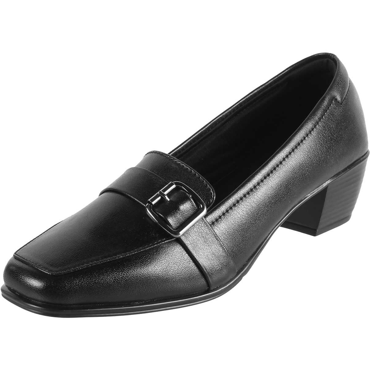 Mochi Women Black Synthetic Leather Formal/Pump Shoes UK/6 EU/39 (31-254)