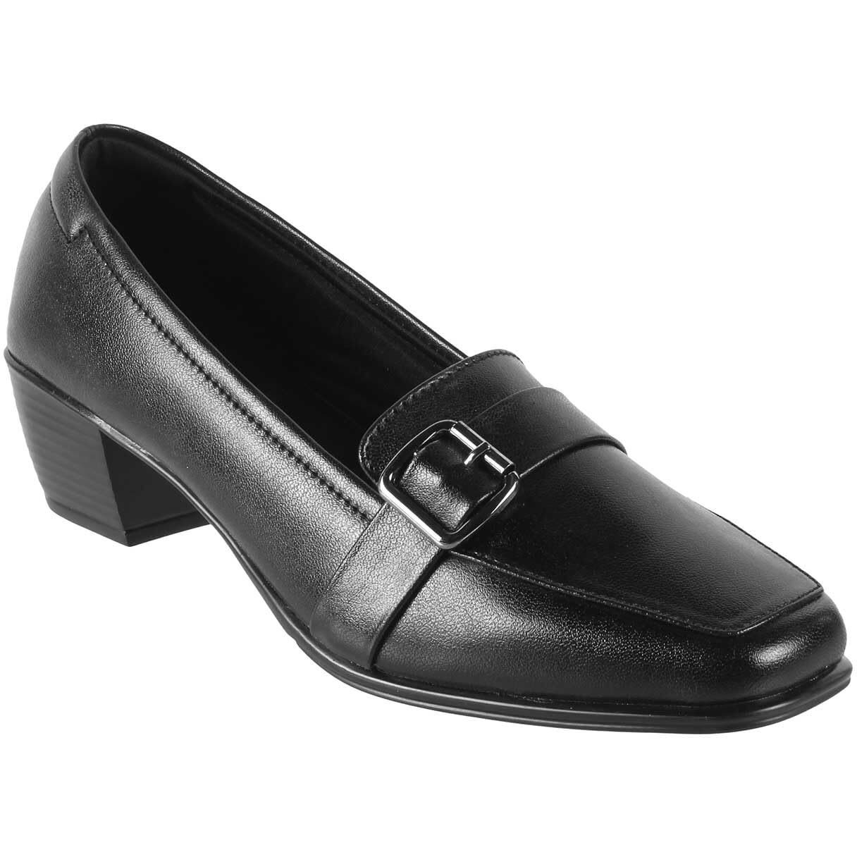 Mochi Women Black Synthetic Leather Formal/Pump Shoes UK/6 EU/39 (31-254)