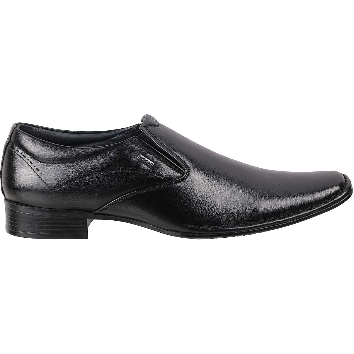 Mochi Men's Black Formal Faux Leather Stylish Moccasin Loafers UK/8 EU/42 (19-6502)
