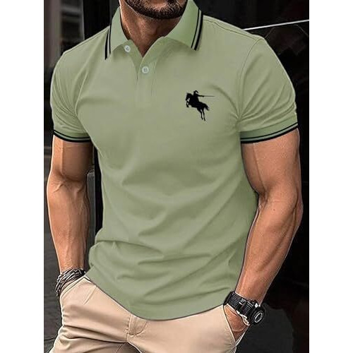 Men T-Shirt || T-Shirt for Men || Plain T Shirt || T-Shirt (Polo-18-21) (L, Grey)