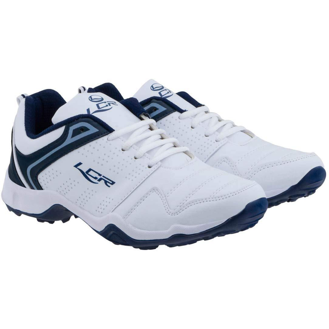 Lancer Mens INDUS-251 White Navy Running Shoe - 6 UK (INDUS-251WHT-NBL-40)