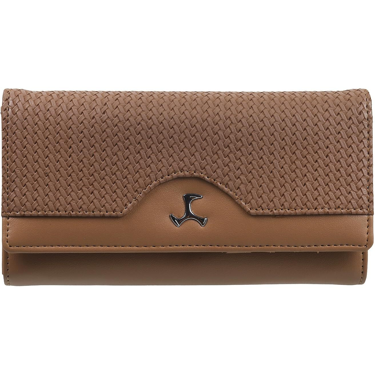 Mochi Womens Synthetic Brown Bifold (One Size)