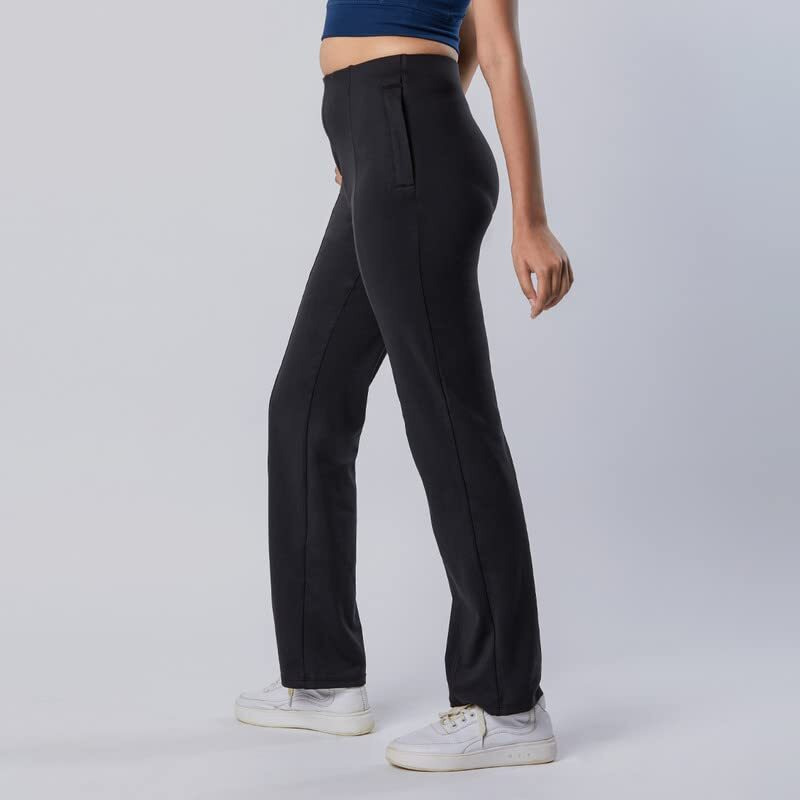 BlissClub Women The Ultimate Straight Pants | Trousers for Women | Straight Fit | Pintuck Design | Polyester