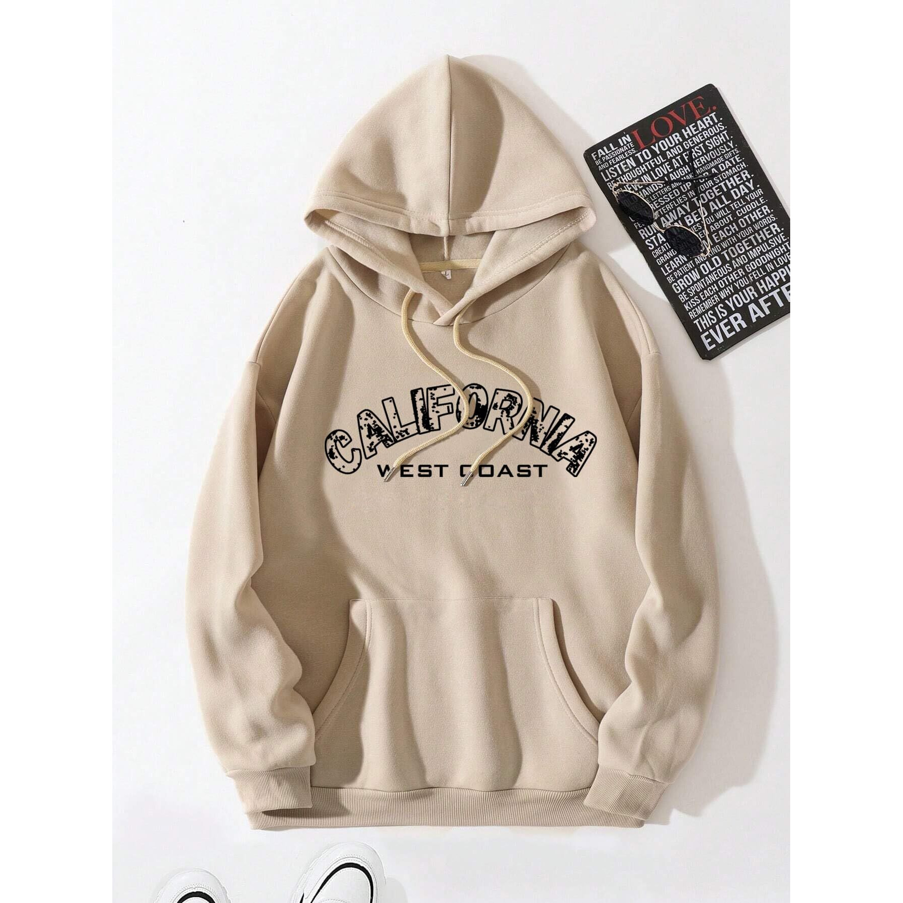TAGAS Hoodies Women's, Sweatshirt Hoodies, Unisex Hoodie, Boys Winter Wear Uh-7011-Biege-Xl Beige - Fleece Regular