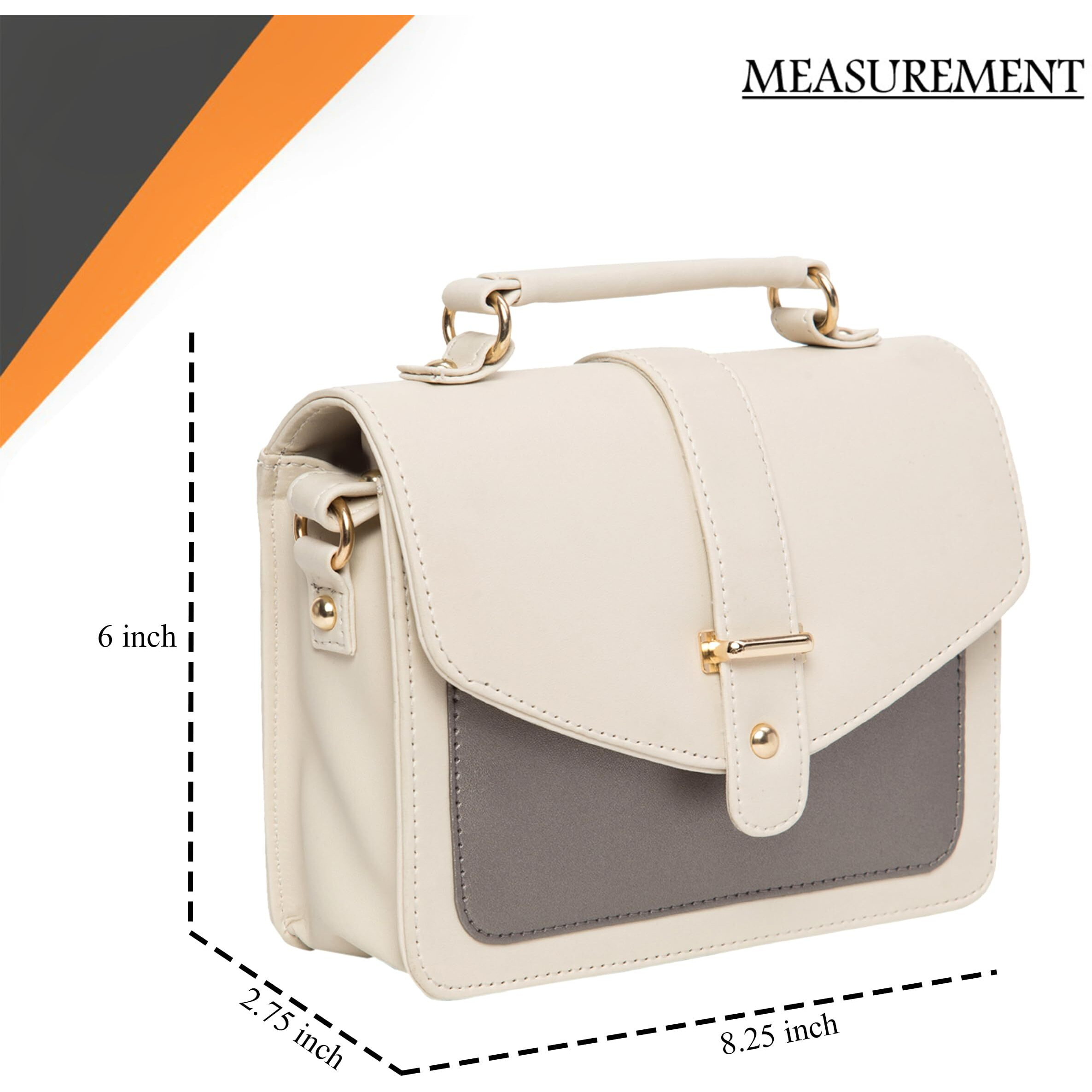 ADISA Women's Sling Bag (Gr-Off White)